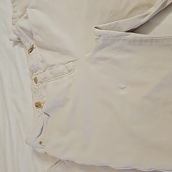 Vintage St. John Sport Bootcut White and Gold Jeans - Size 12 WKC Dog Show - Picture 12 of 12